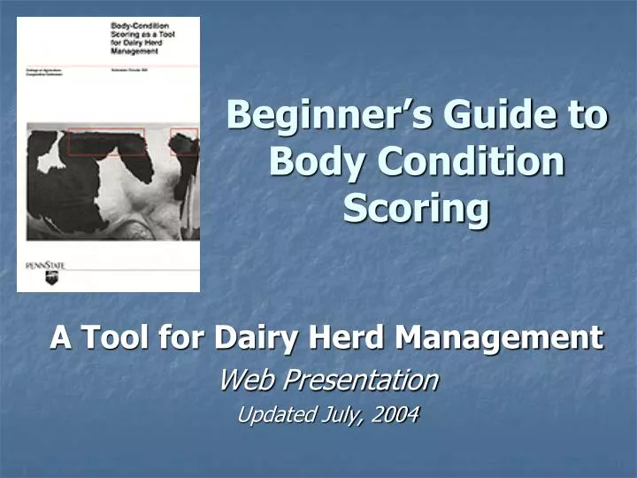 beginner s guide to body condition scoring
