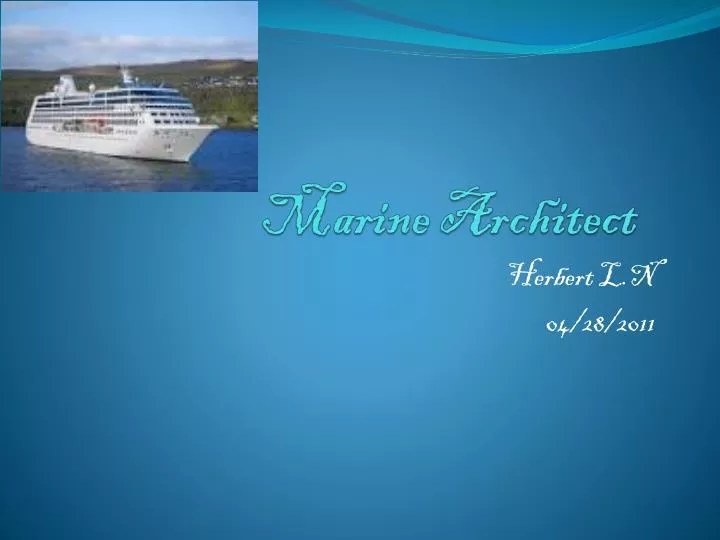 marine architect