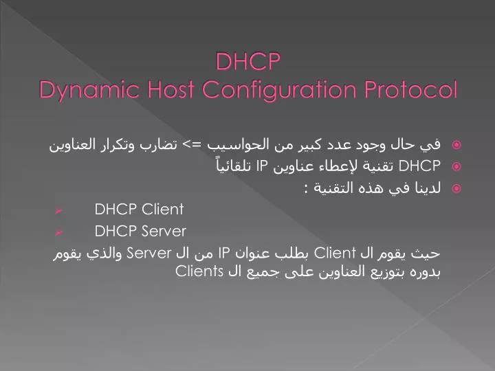 dhcp dynamic host configuration protocol