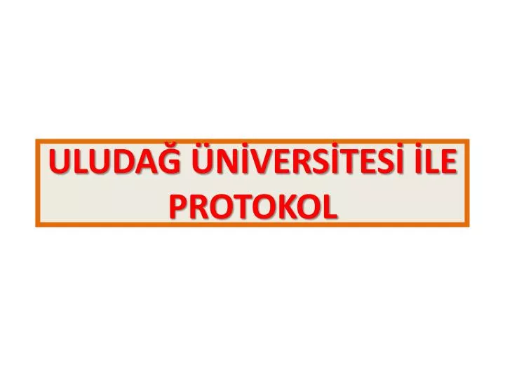 uluda n vers tes le protokol