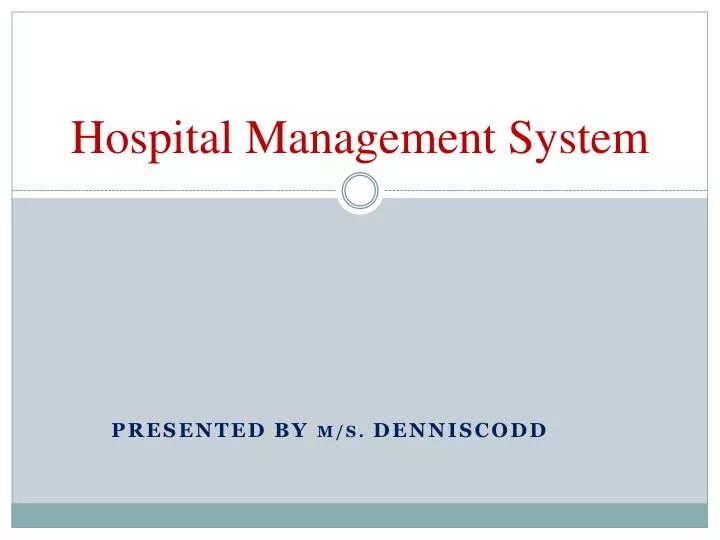 hospital management system