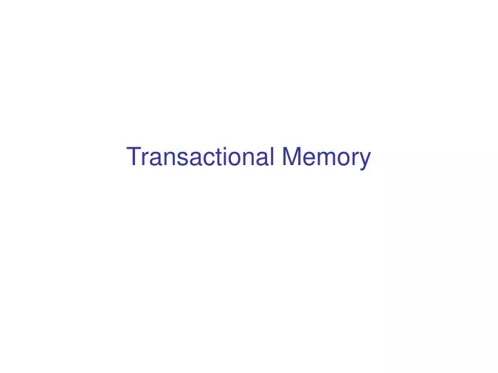 transactional memory