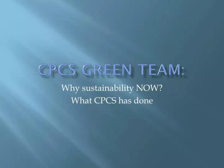 cpcs green team