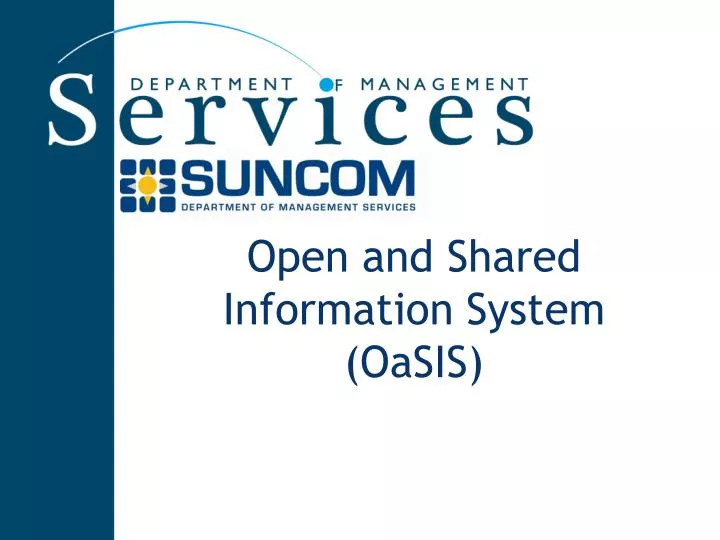 open and shared information system oasis