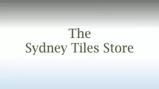 Sydney tiles