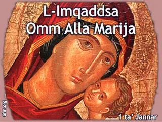 l imqaddsa omm alla marija