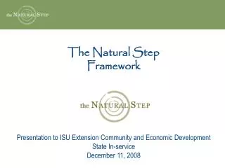The Natural Step Framework