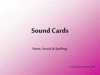 Sound Cards