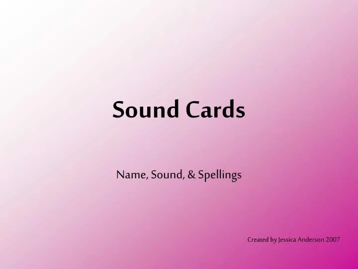 sound cards