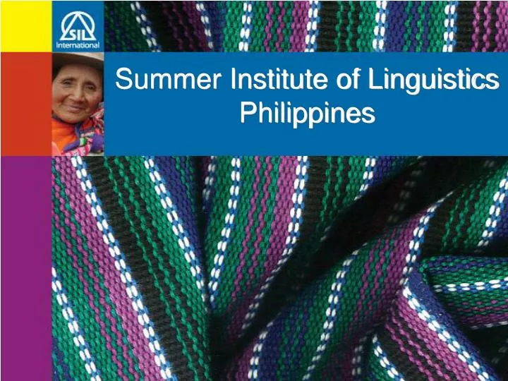summer institute of linguistics philippines