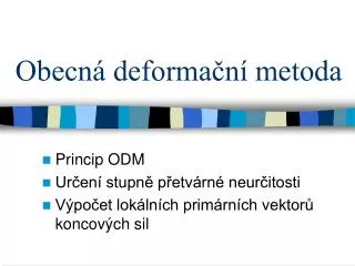 obecn deforma n metoda