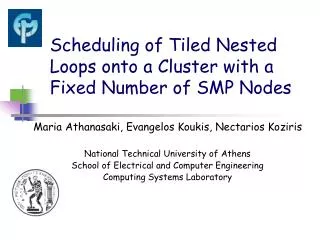 Scheduling of Tiled Nested Loops onto a Cluster with a Fixed Number of SMP Nodes