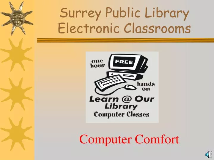surrey public library electronic classrooms