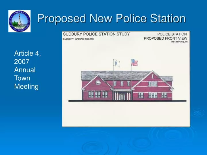 proposed new police station