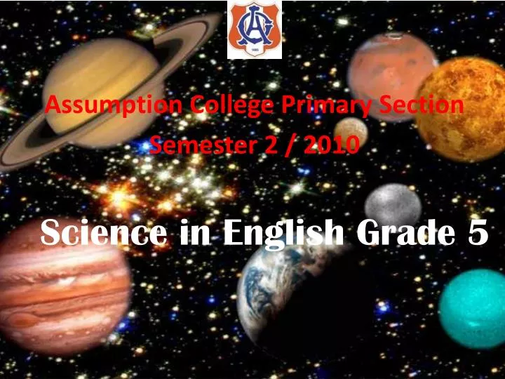 science in english grade 5