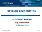 REVENUE RECOGNITION - slide 1