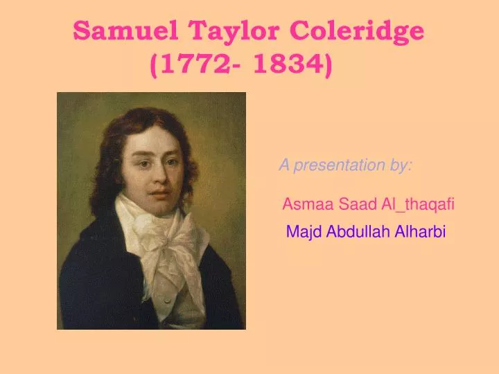 samuel taylor coleridge 1772 1834