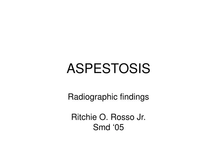 aspestosis