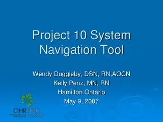 Project 10 System Navigation Tool