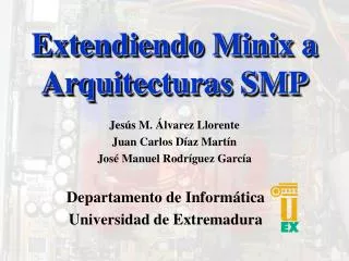 extendiendo minix a arquitecturas smp
