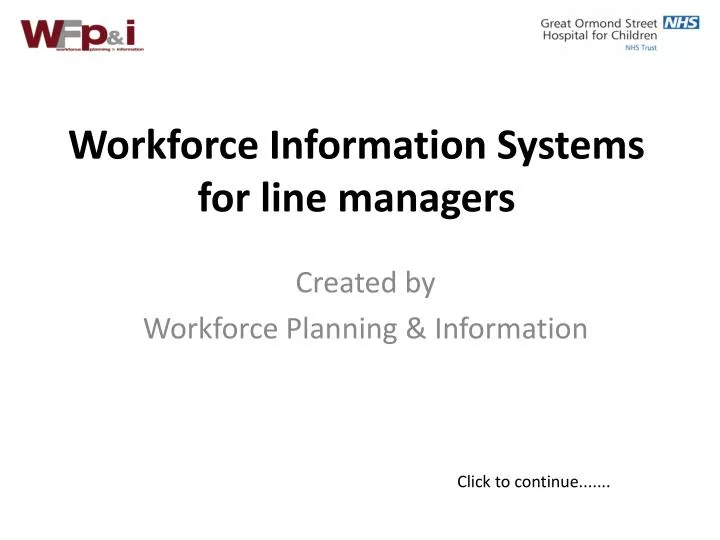 workforce information systems for line managers