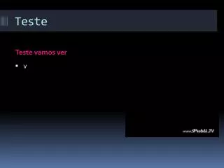 teste