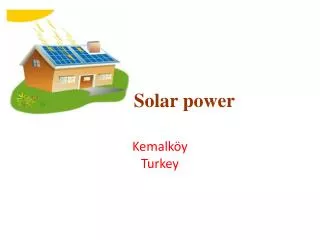 Solar power