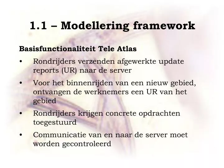1 1 modellering framework