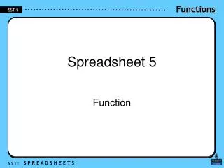 Spreadsheet 5