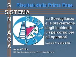 ISS/Dipartimento Ambiente e Prevenzione Primaria