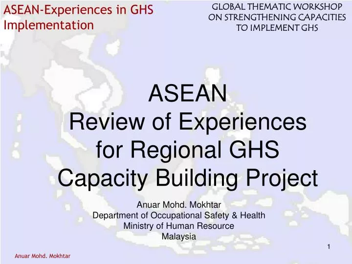 asean review of experiences for regional ghs capacity building project
