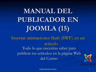 manual del publicador en joomla 15