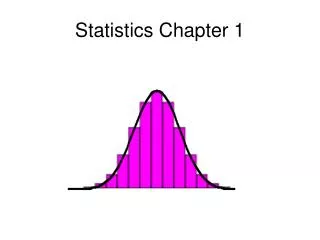Statistics Chapter 1