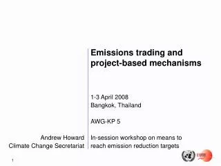 Andrew Howard Climate Change Secretariat