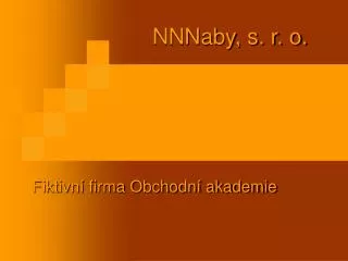 nnnaby s r o