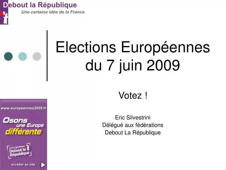 elections europ ennes du 7 juin 2009