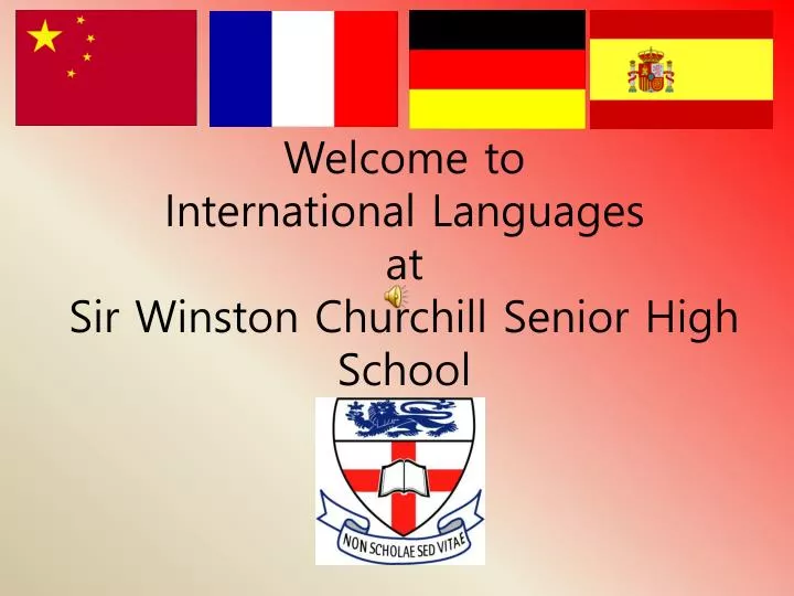 welcome to international languages at sir winston churchill senior high school