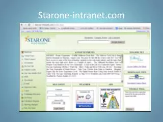 Starone-intranet