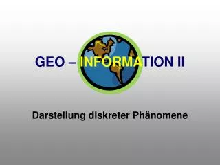 geo informa tion ii