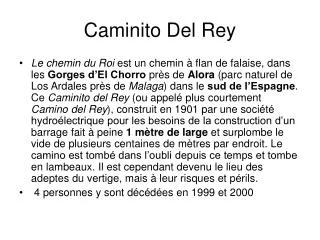 caminito del rey