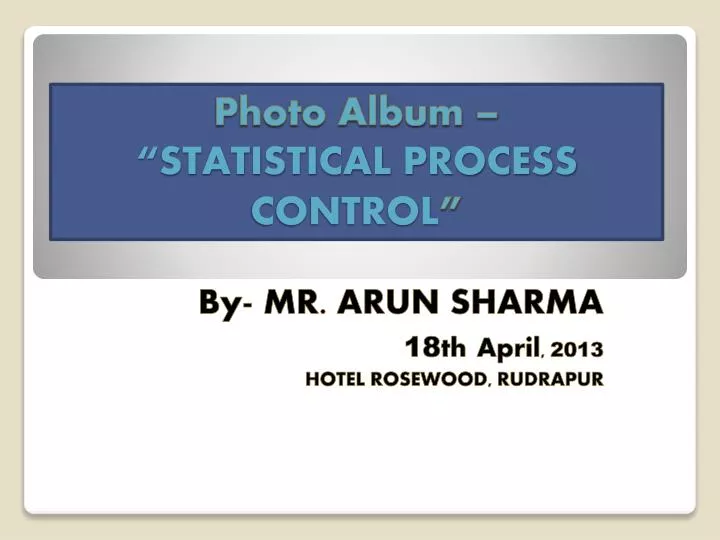 photo album statistical process control