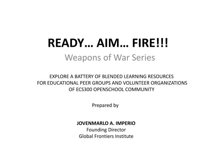 ready aim fire