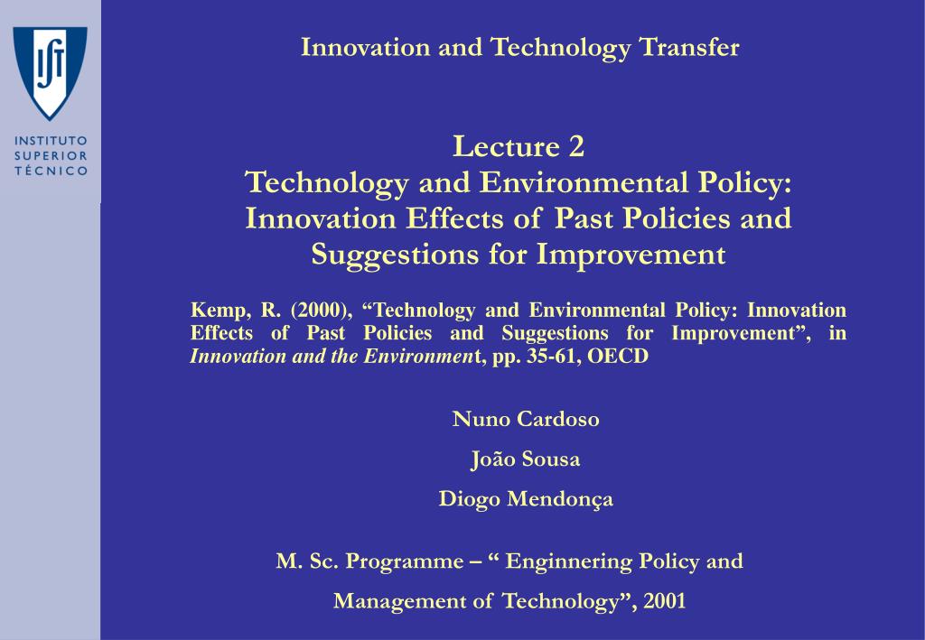 PPT - Innovation and Technology Transfer PowerPoint Presentation, free ...