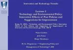 Innovation and Technology Transfer - slide 1