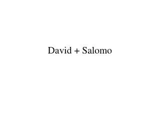 david salomo