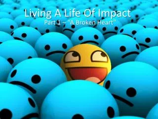 Living A Life Of Impact