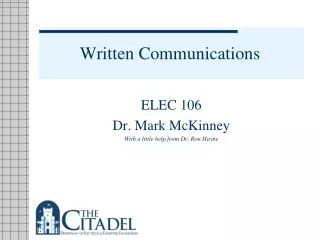 written communications