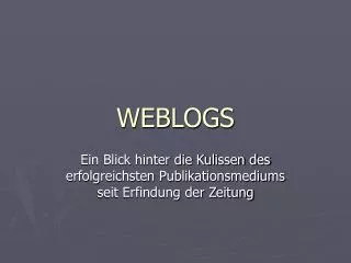 weblogs