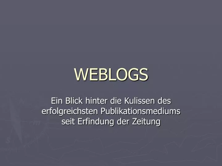weblogs