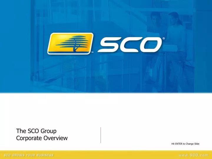 the sco group corporate overview